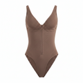 GEORGIA SEAMLESS ZIPPER BODYSUIT - JASPER