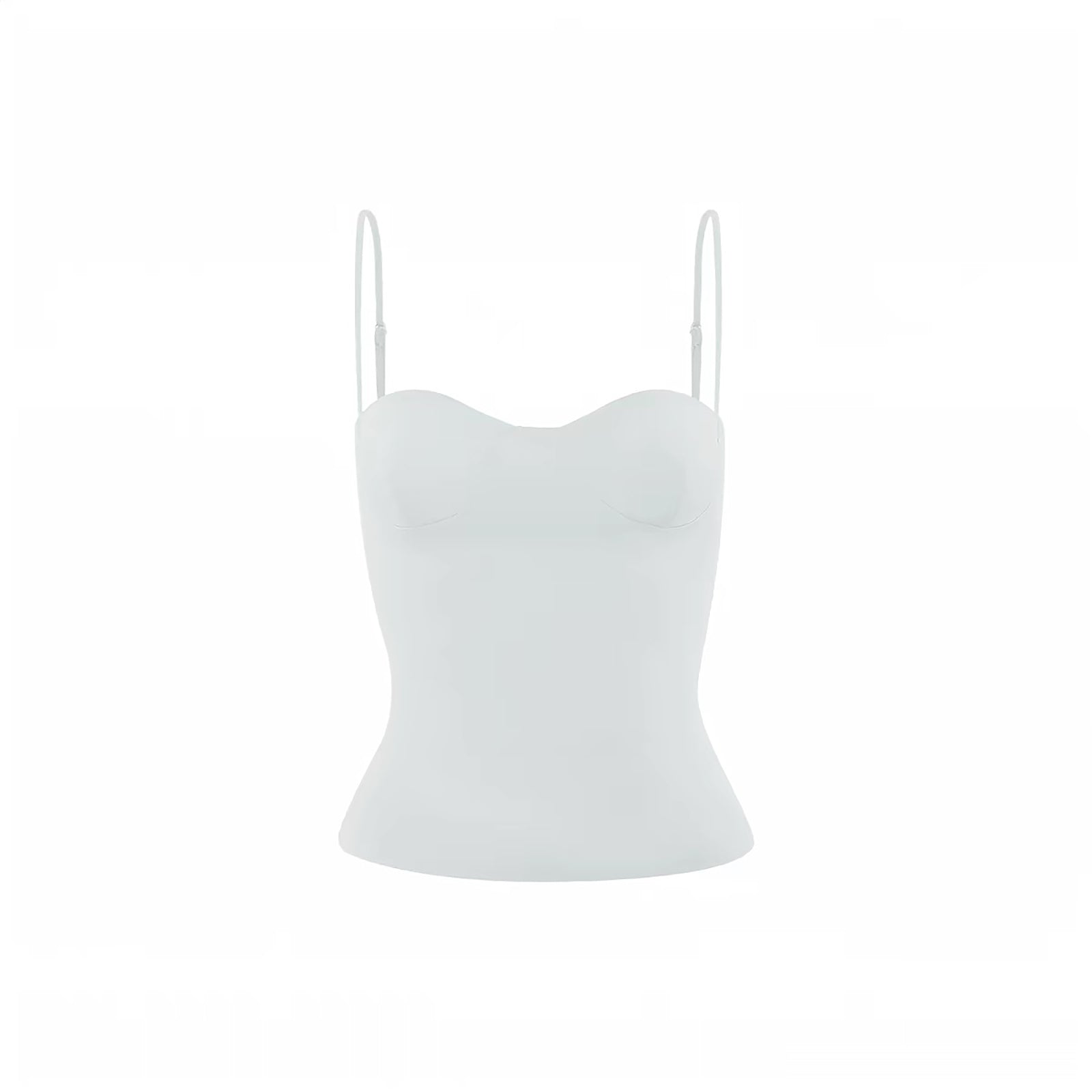 MONIQUE PADDED CAMISOLE TOP - WHITE