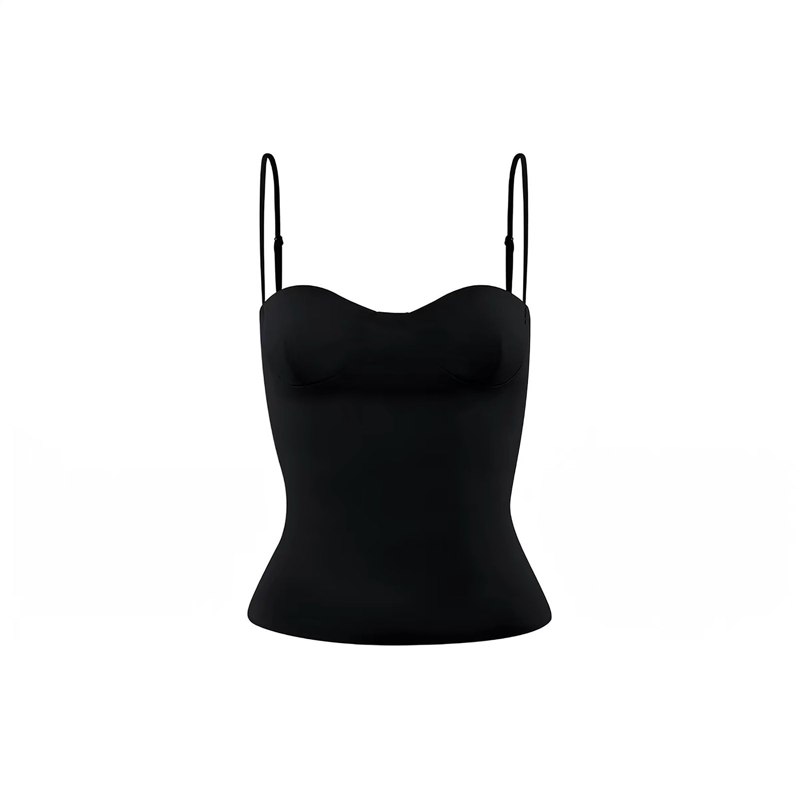 MONIQUE PADDED CAMISOLE TOP - BLACK