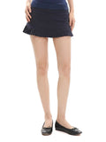 MAKE YOU MIND RUFFLE MINI SKIRT - NAVY