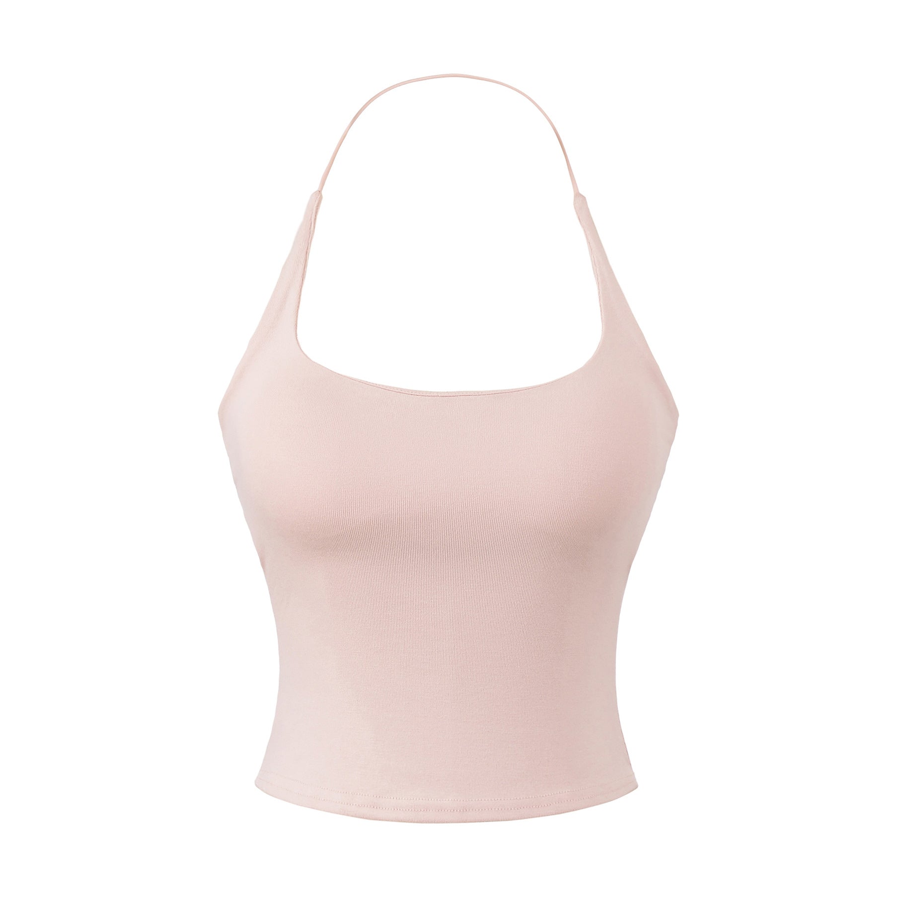 LILY BACKLESS TOP - SOFT PINK