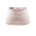 LORA SATIN LOW RISE MINI SKIRT - PINK