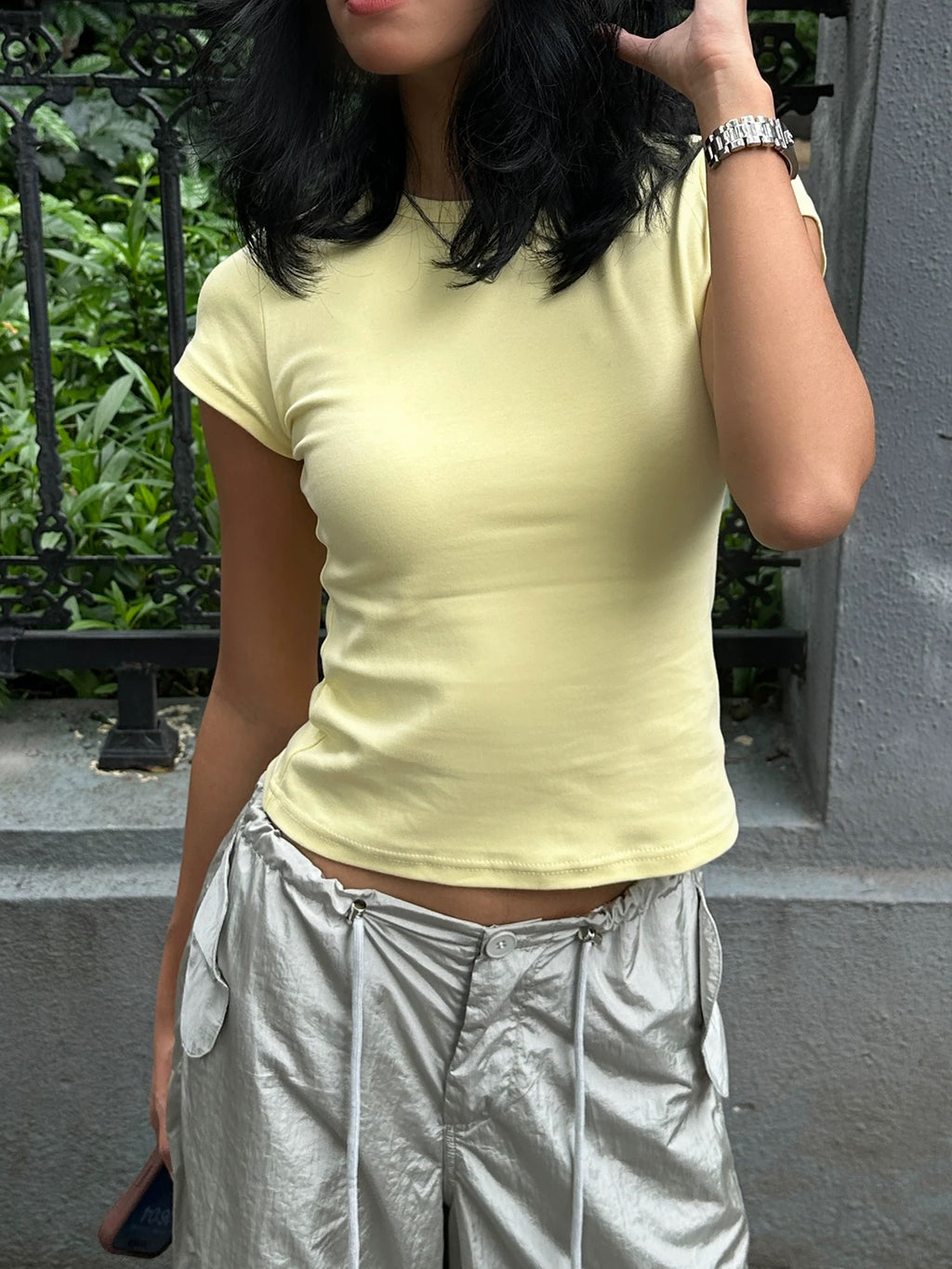 IAN CREW NECK SHORT SLEEVE T SHIRT - MINT GREEN / YELLOW / BURGUNDY / OLIVE