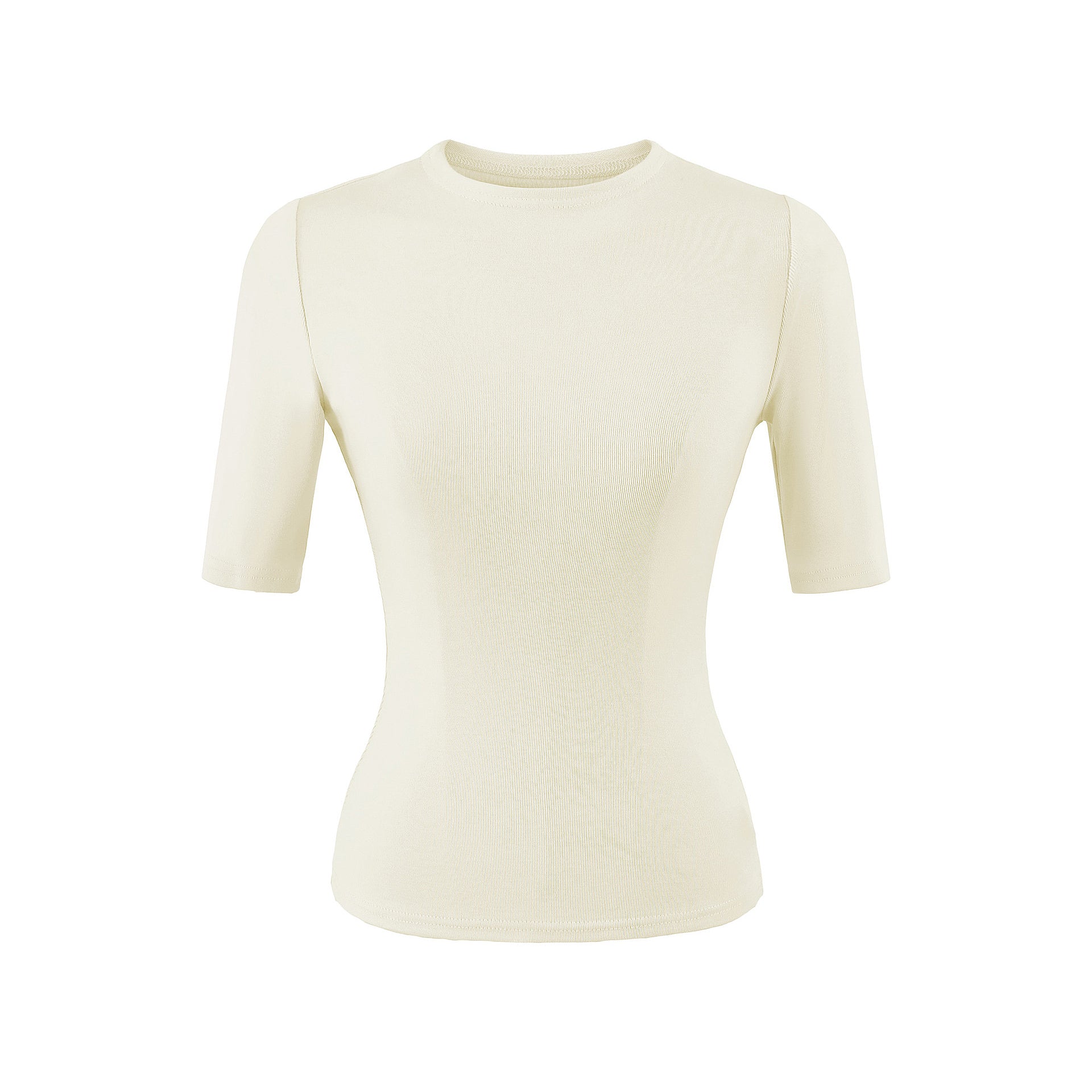 TAYLER CREW NECK TOP - CREAM