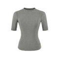TAYLER CREW NECK TOP - GRAY