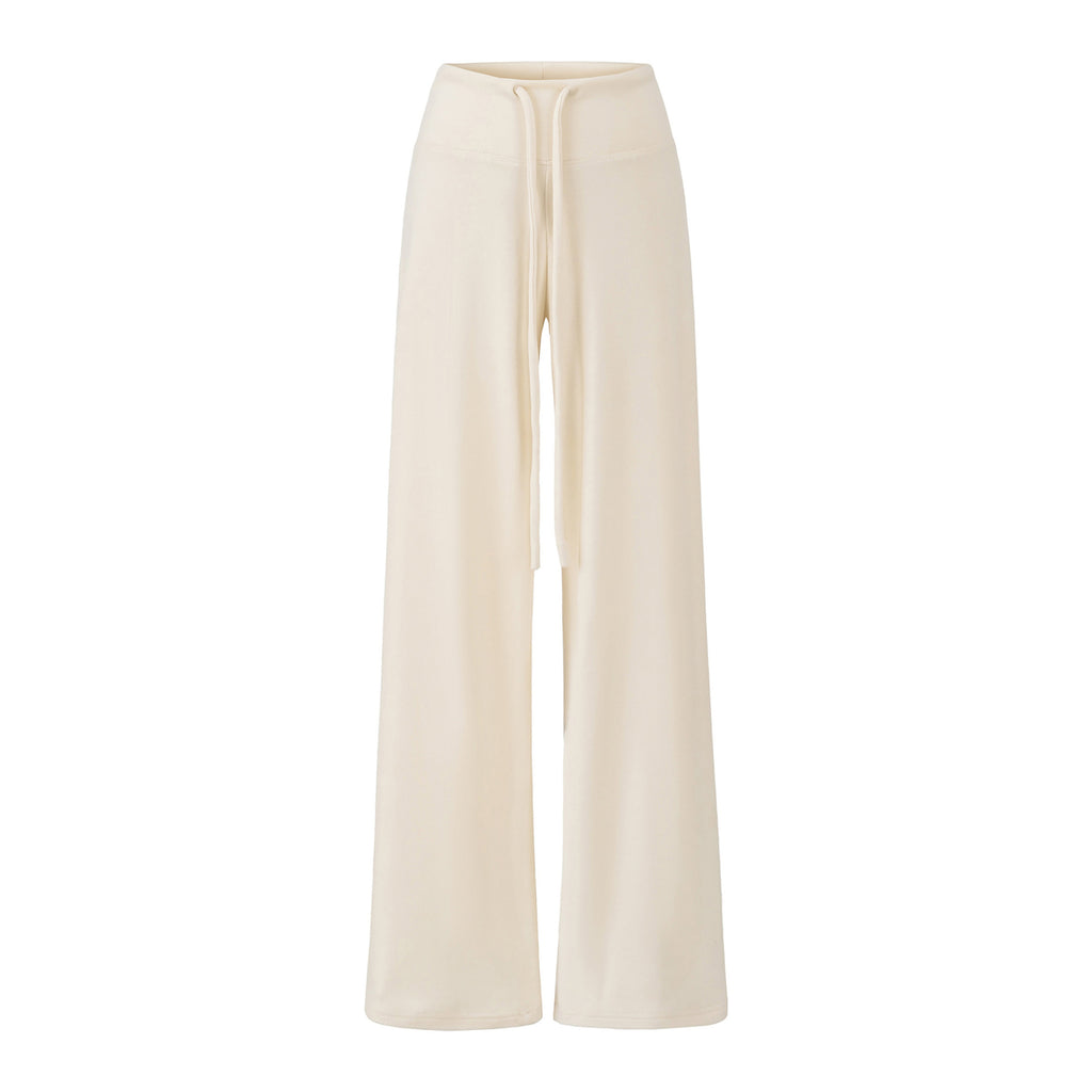 SUNDAY BRUNCH WIDE LEG PANT - CREAM / BEIGE / DARK BROWN