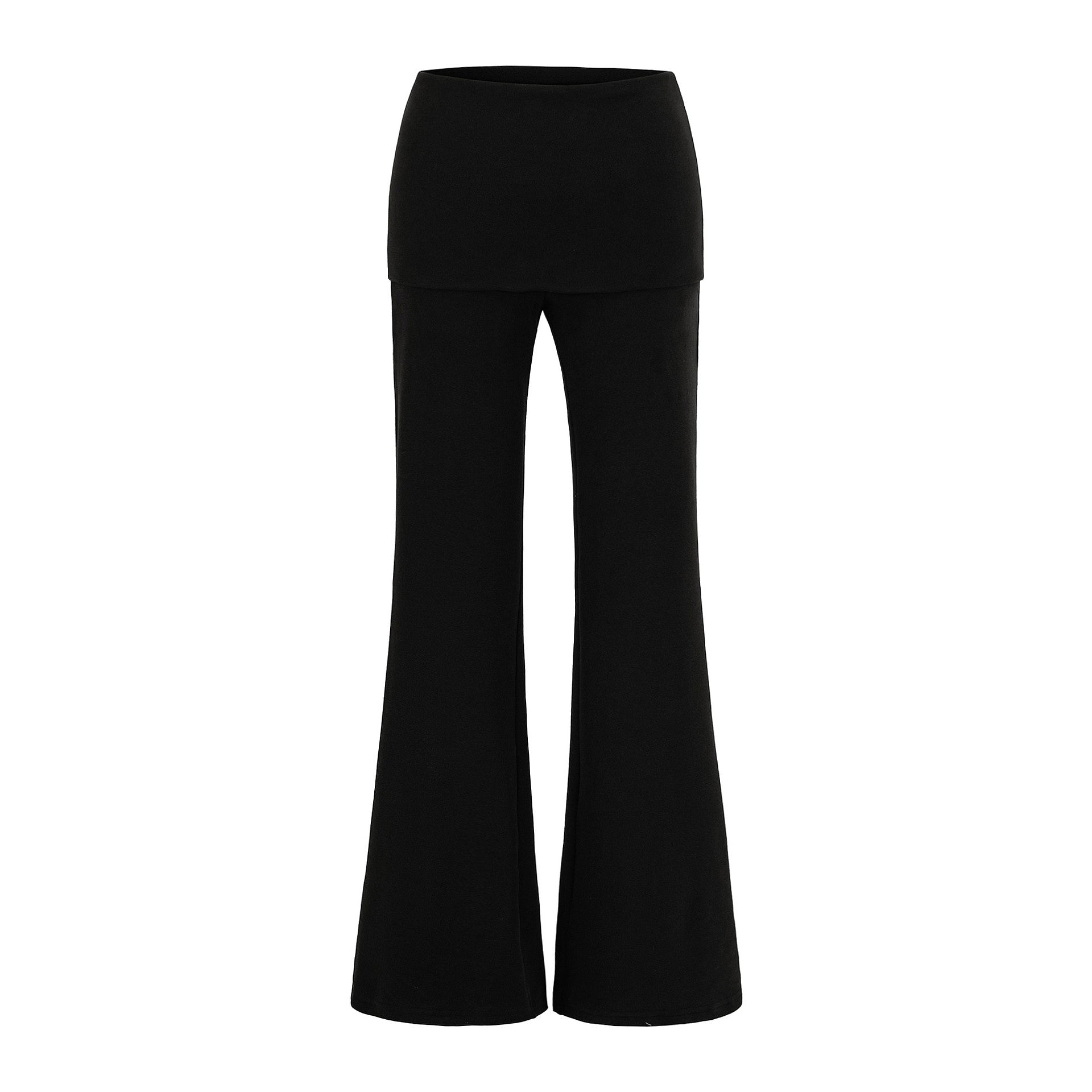 LAZY MORNING FLARE PANT - BLACK