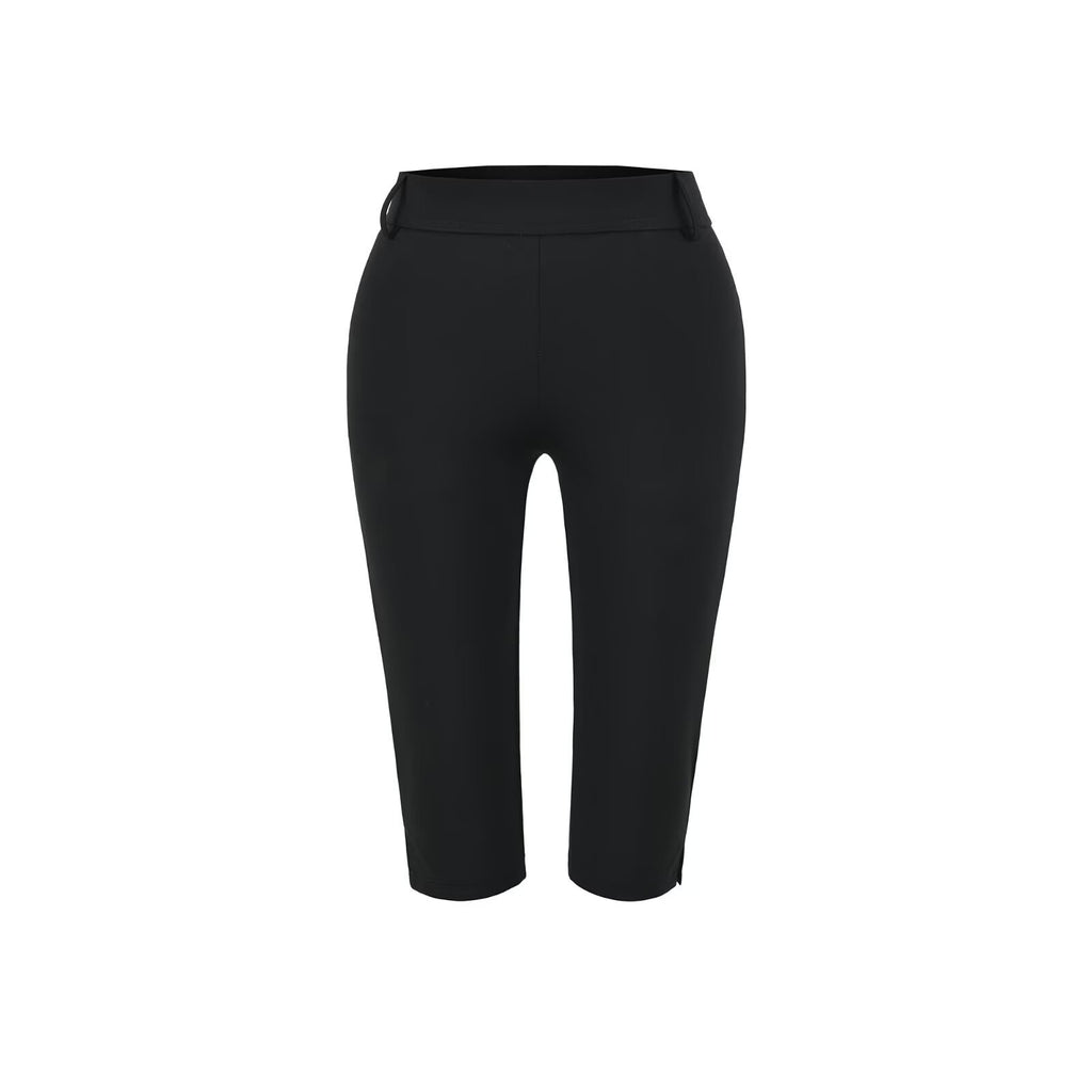 KIKI CAPRI PANT - WHITE / BLACK