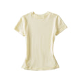 MY EVERYDAY BASIC SHORT SLEEVE TOP - YELLOW