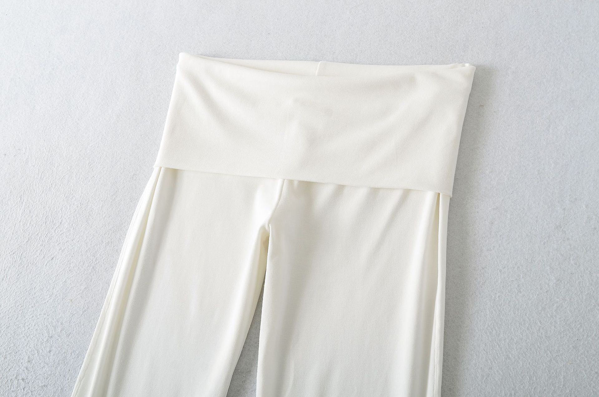 CRUSHING ON YOU FOLD OVER PANT - WHITE