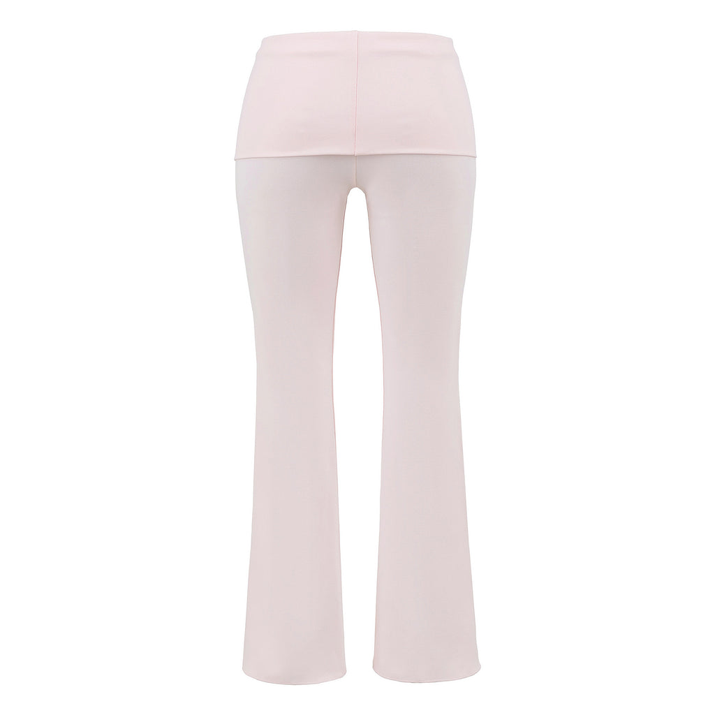 CRUSHING ON YOU FOLD OVER PANT - SOFT PINK
