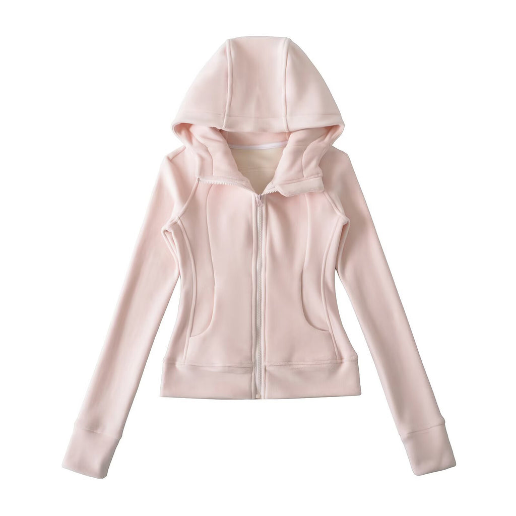 SOFT GIRL ERA TRANK PANT SET - SOFT PINK