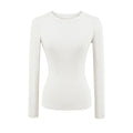 ALYSSA BASIC LONG SLEEVE TOP - WHITE