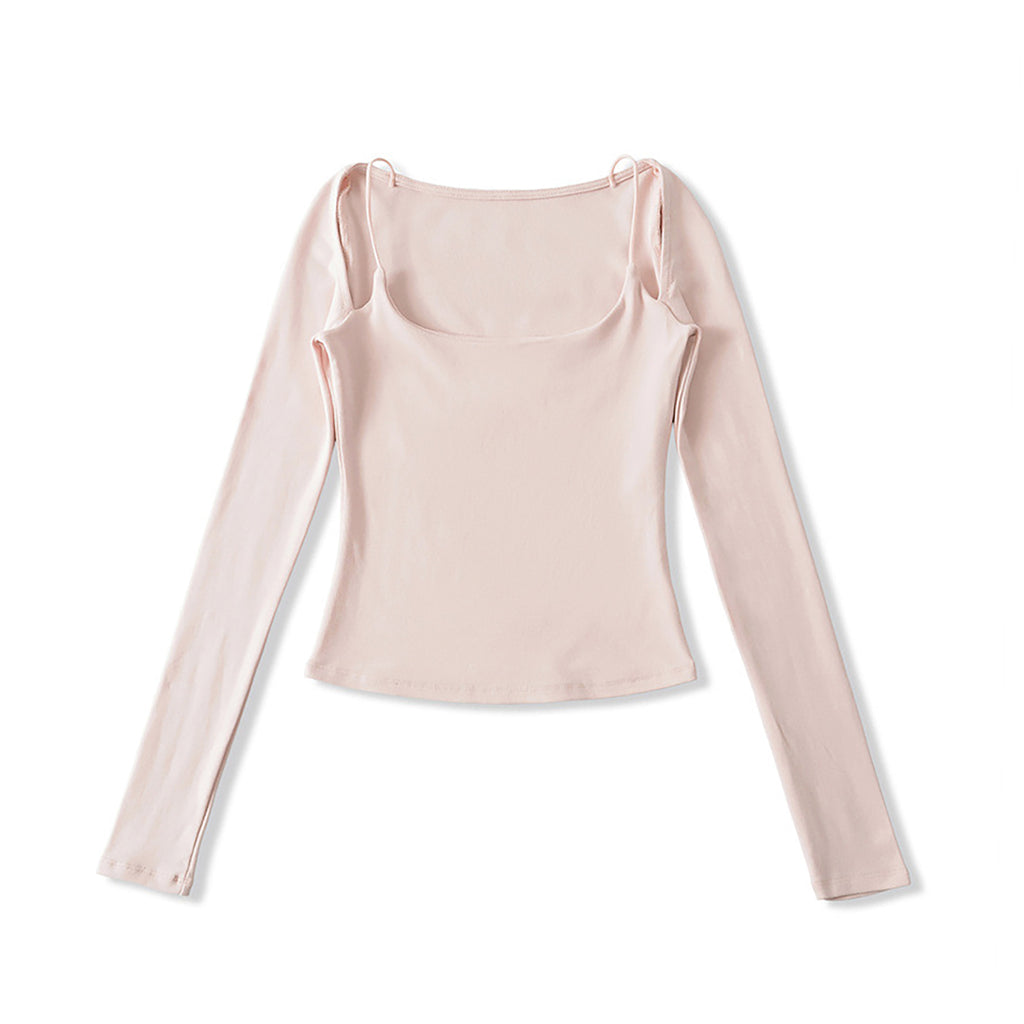 NEED ME OFF SHOULDER TOP - POWDER PINK