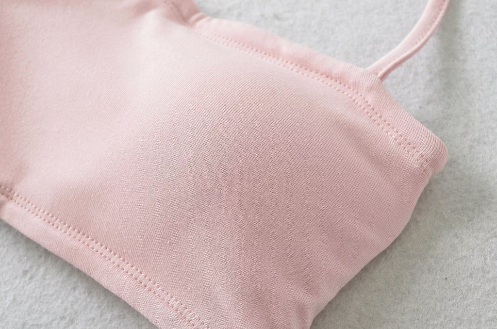 EYES ON ME STRAPLESS HALTER TOP & MINI SKORT SET - SOFT PINK