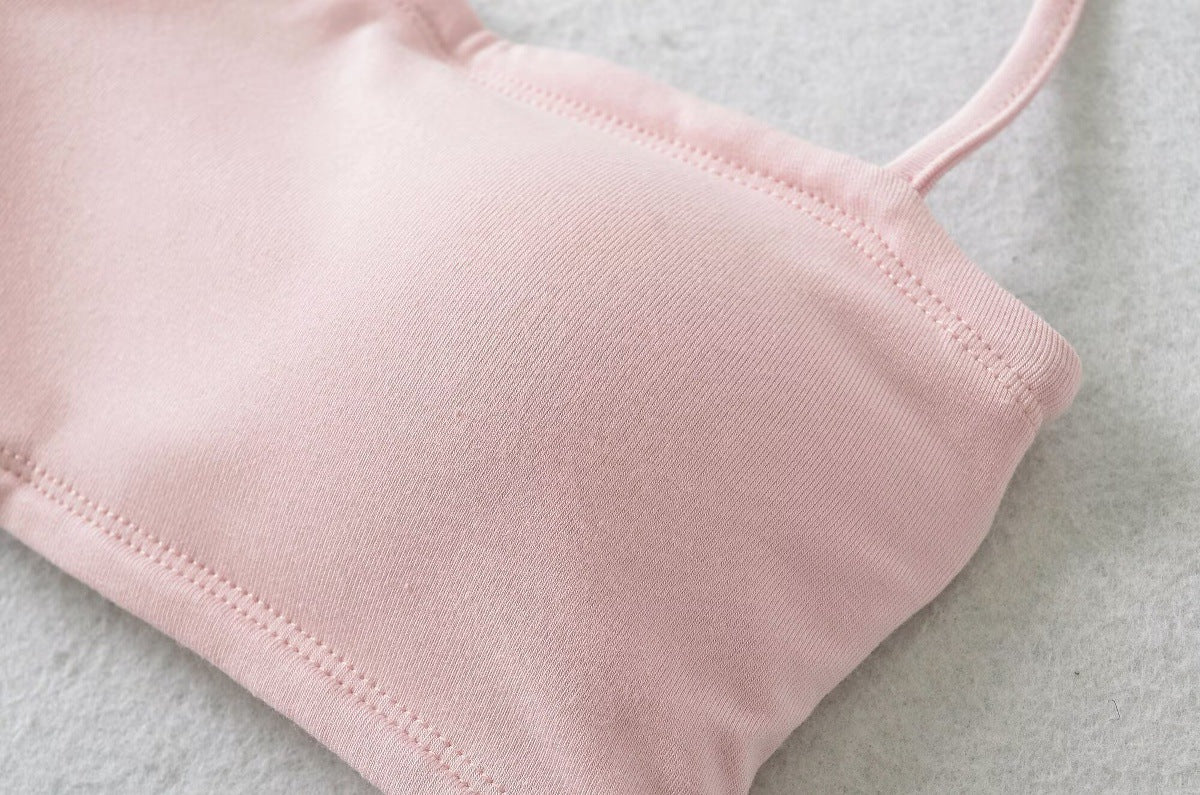 EYES ON ME STRAPLESS HALTER TOP & MINI SKORT SET - SOFT PINK