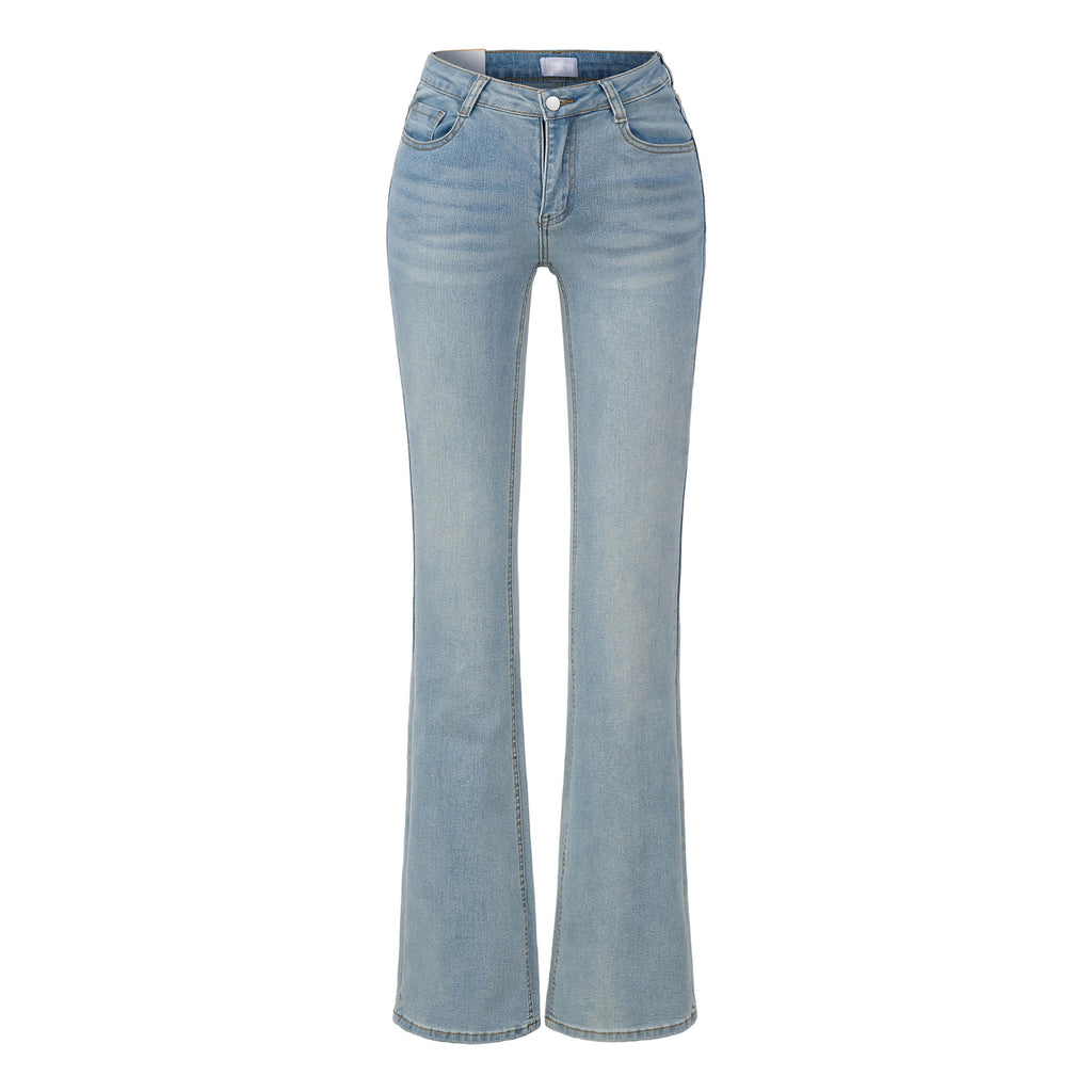 BLAIR LOW RISE FLARE JEANS - LIGHT BLUE