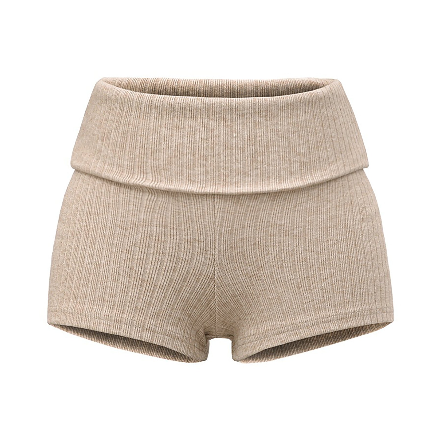 COZY MOMENTS KNIT SHORT - BEIGE