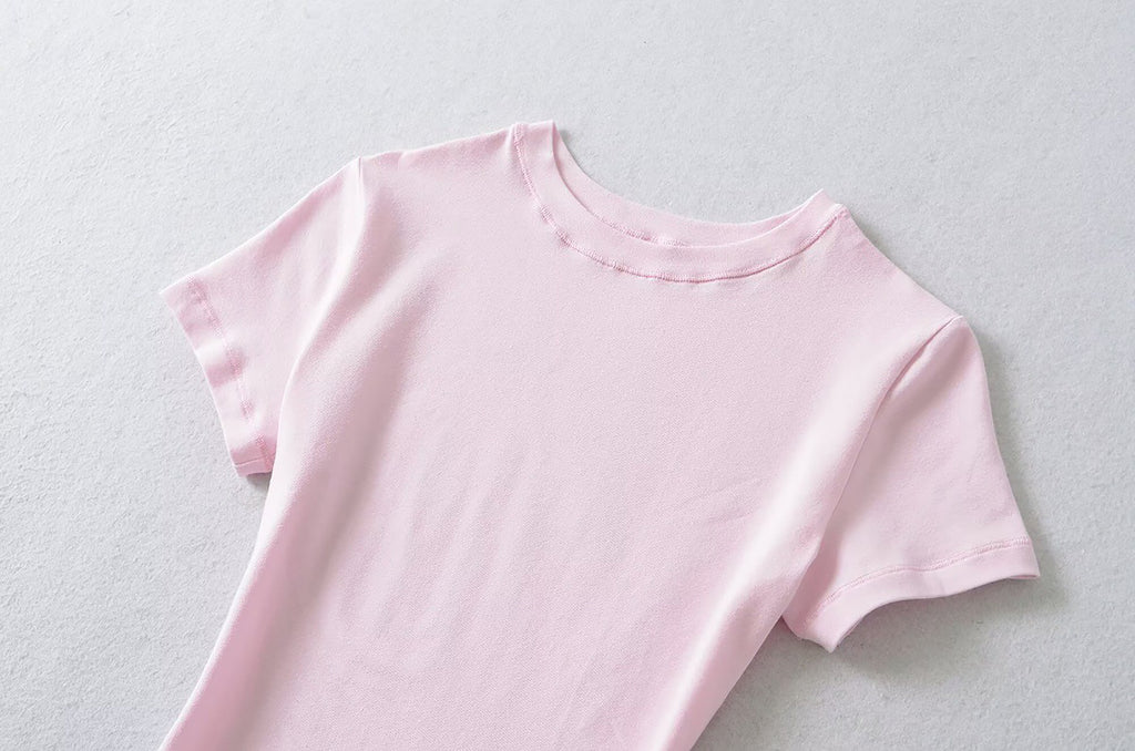 MY EVERYDAY BASIC SHORT SLEEVE TOP - PINK