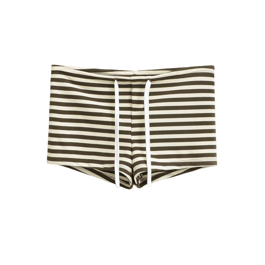 BETTY STRIPED SHORT - BROWN