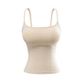 SYDNEY BRA CAMI TOP - BEIGE / DARK BROWN