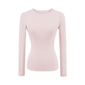 ALYSSA BASIC LONG SLEEVE TOP - SOFT PINK