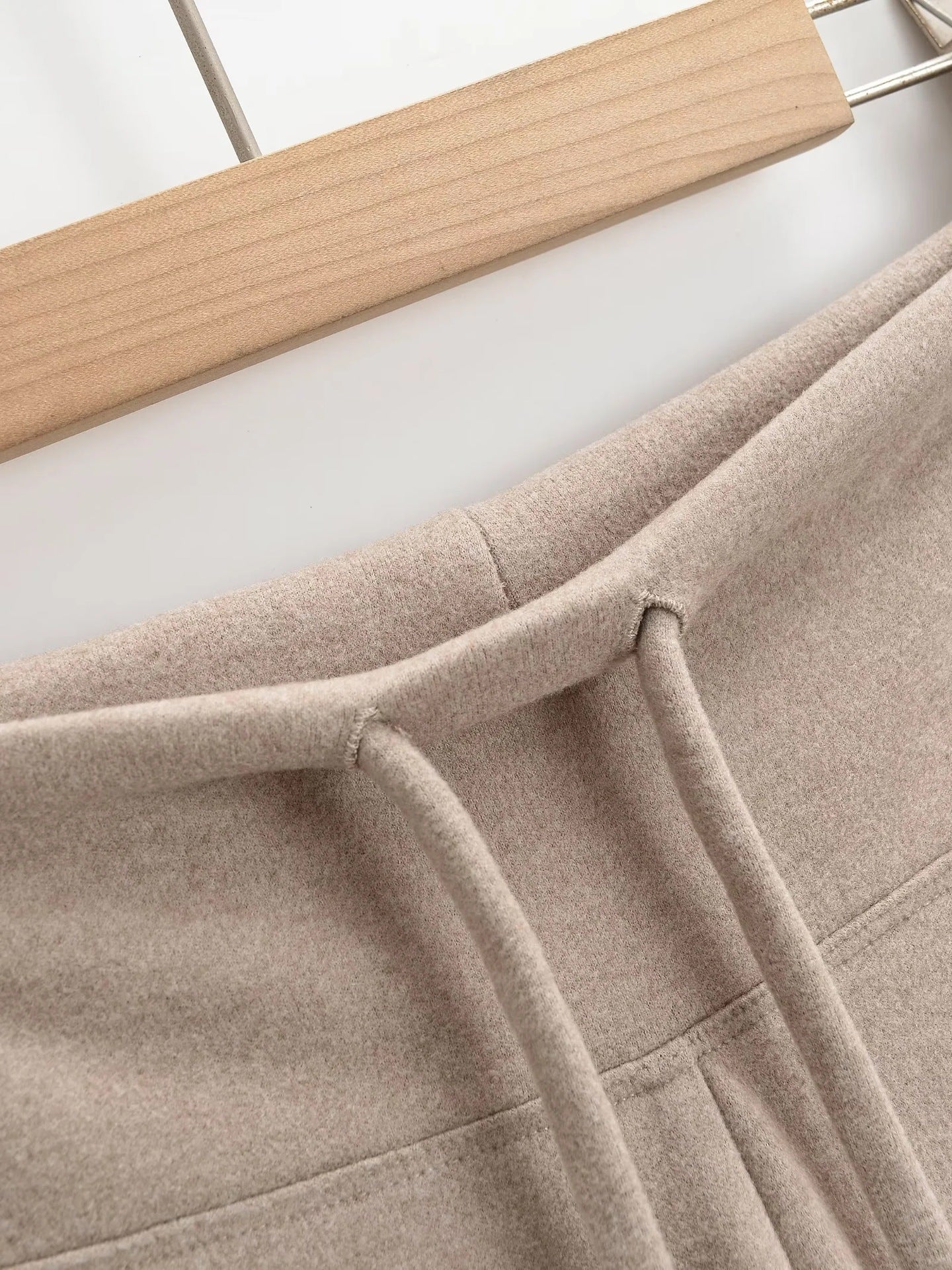 SUNDAY BRUNCH WIDE LEG PANT - CREAM / BEIGE / DARK BROWN