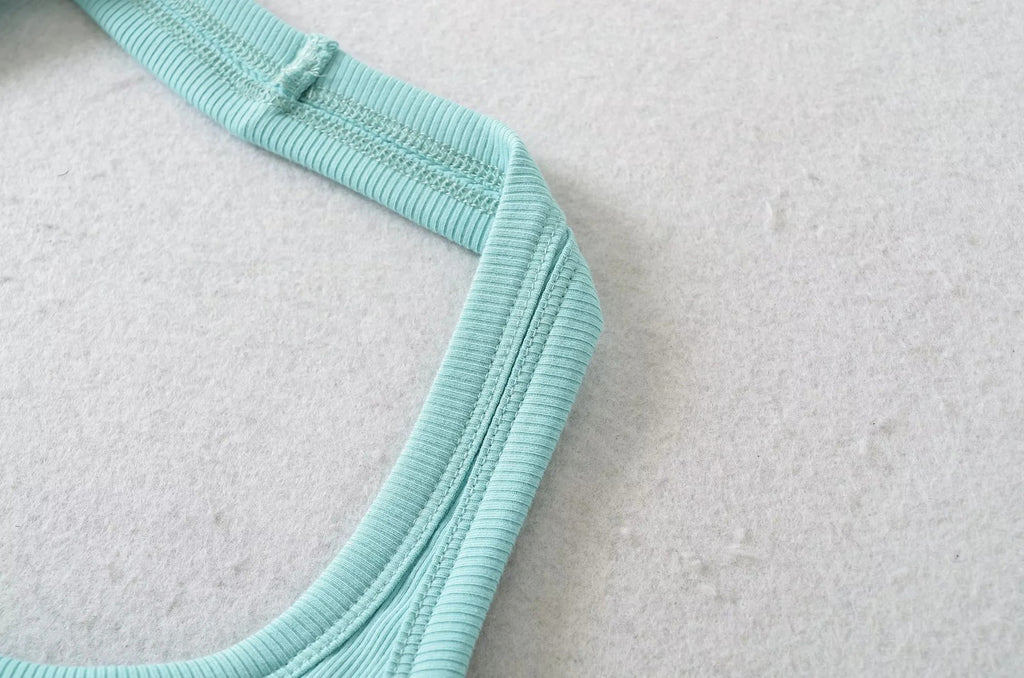 KAIA HALTER TANK TOP - BLUE ATOLL
