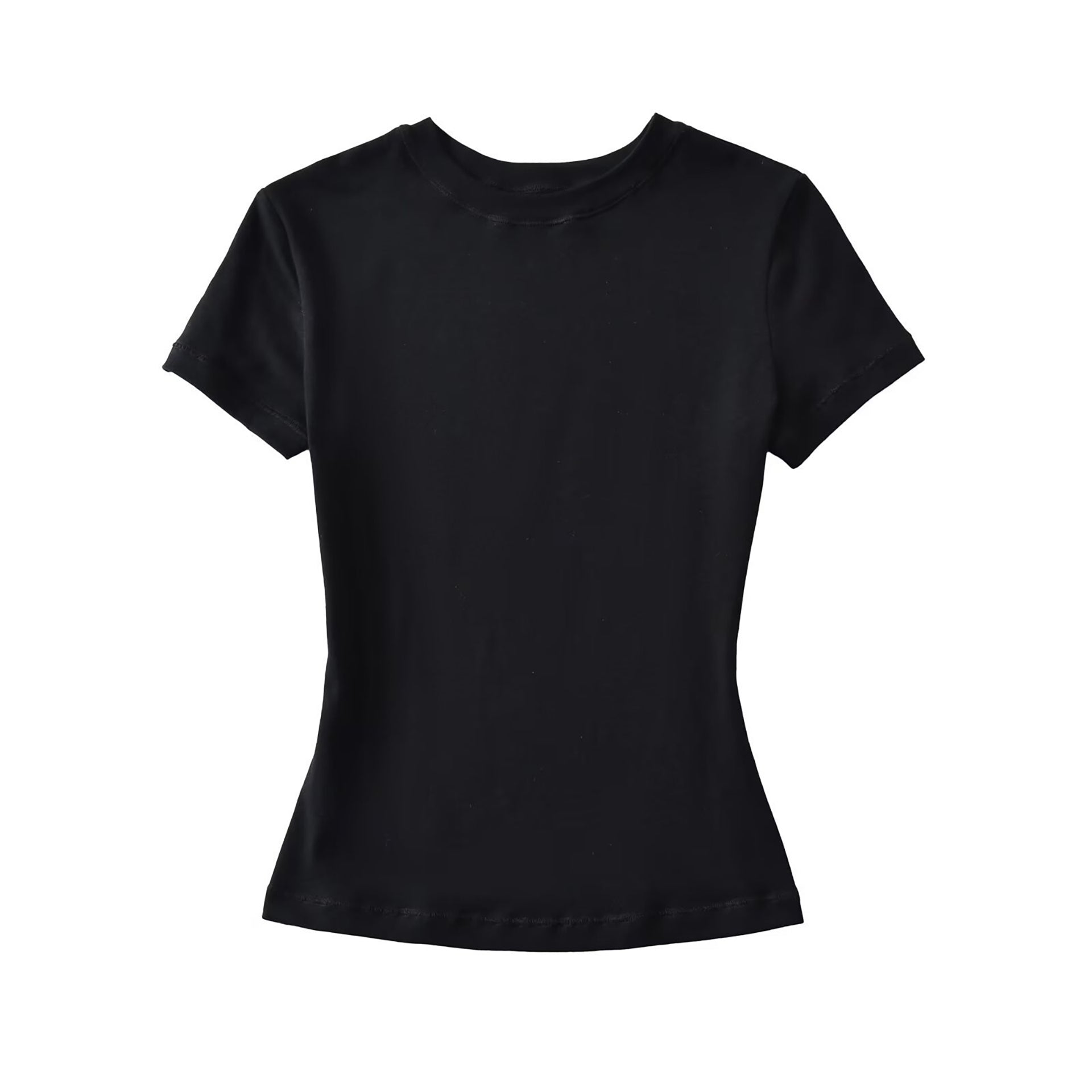 MY EVERYDAY BASIC SHORT SLEEVE TOP - WHITE / BLACK