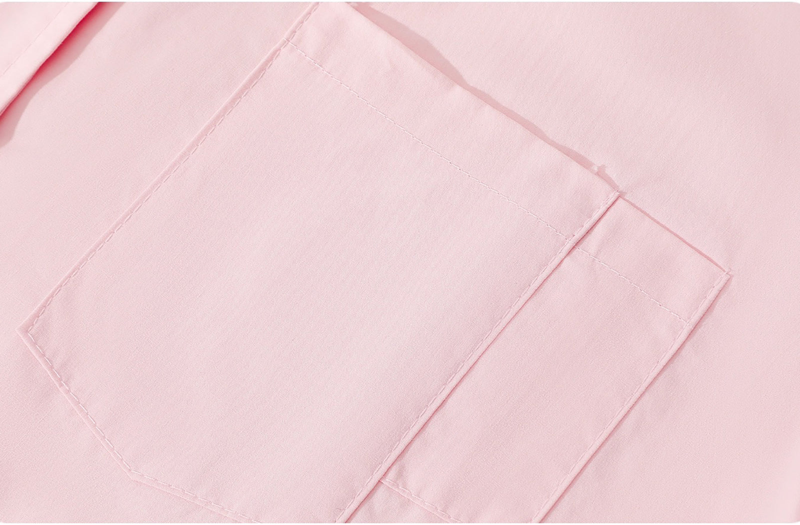 PICNIC DATE LOOSE FIT LONG SLEEVE SHIRT - PINK / BLUE