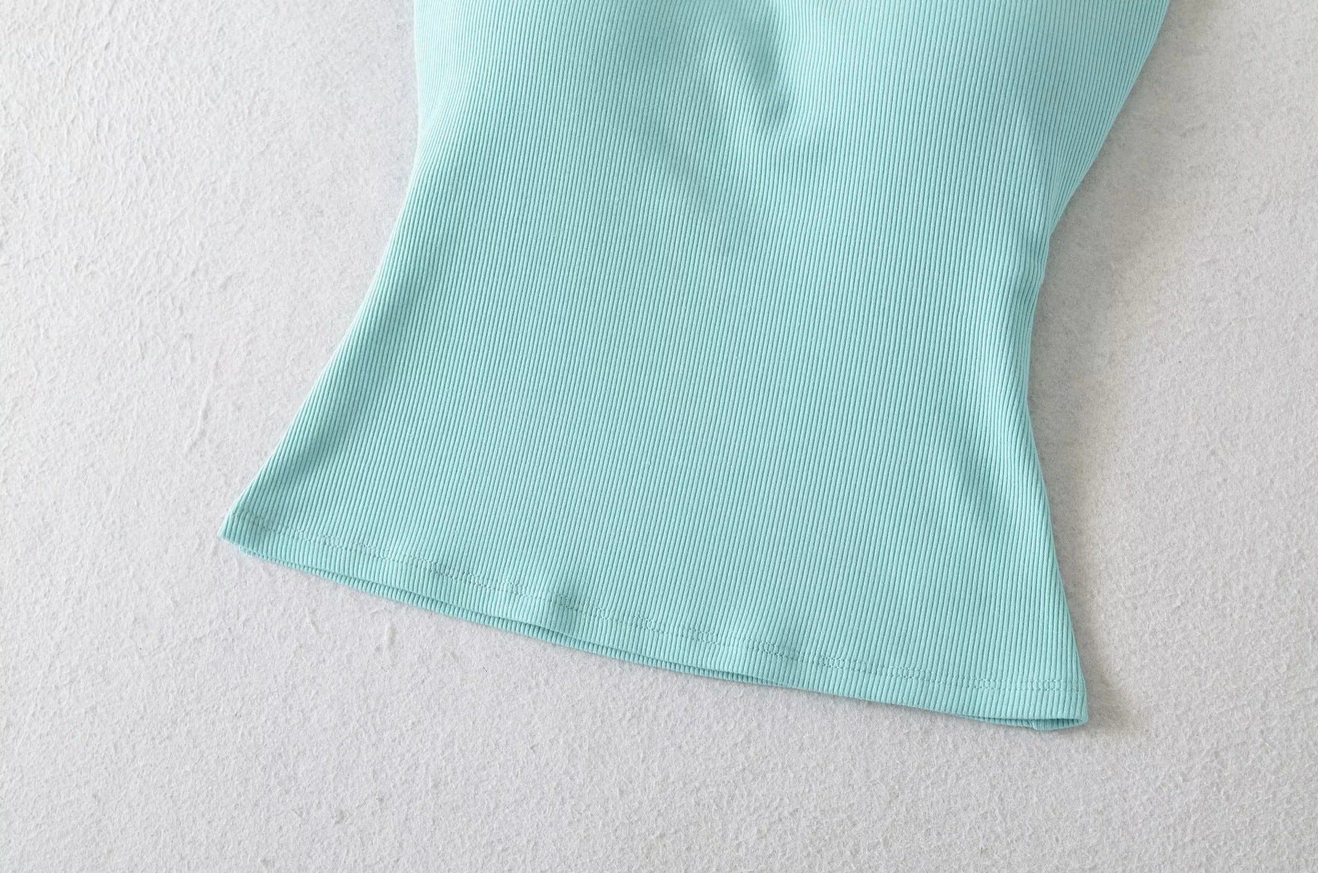 KAIA HALTER TANK TOP - BLUE ATOLL
