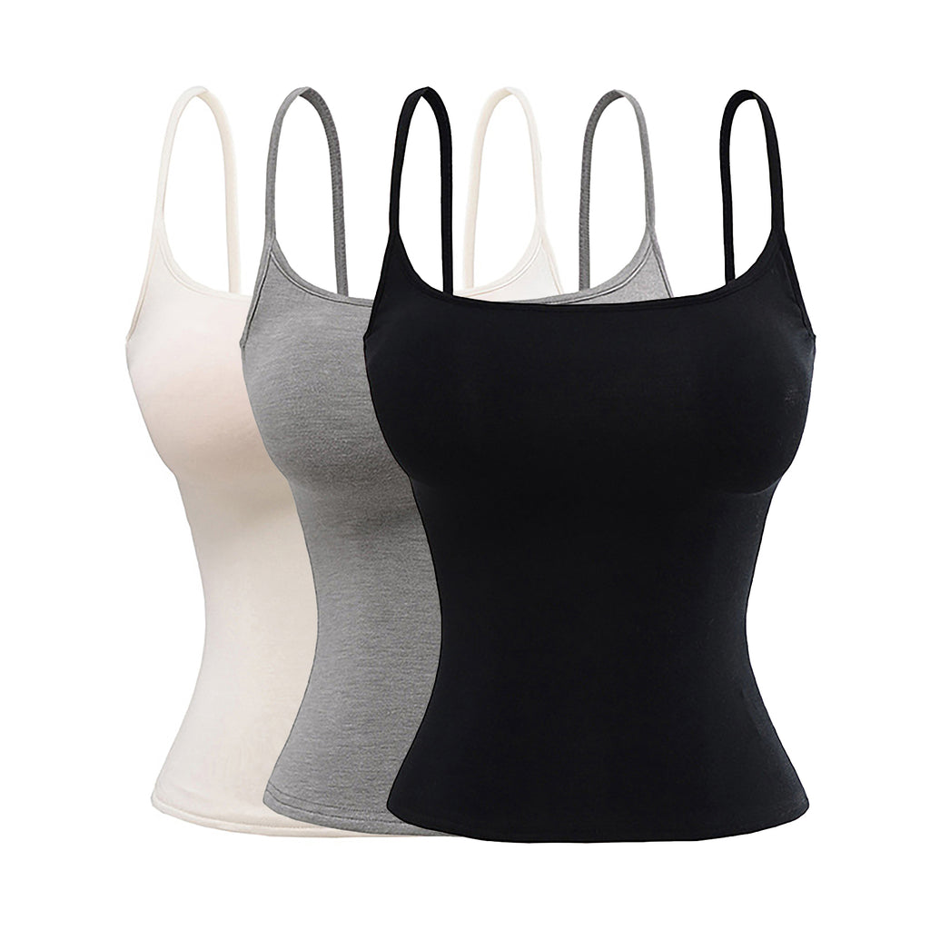 SYDNEY BRA CAMI TOP - WHITE / GRAY / BLACK